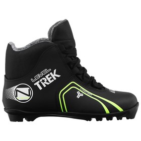 Ботинки лыжные TREK Level 1 NNN, цвет чёрный, лого неон, размер 37