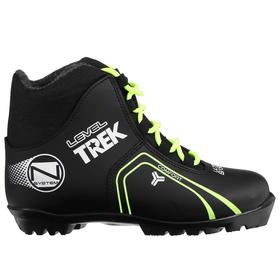 Ботинки лыжные TREK Level 1 NNN, цвет чёрный, лого неон, размер 39 в Донецке