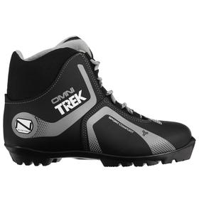 Ботинки лыжные TREK Omni 4 NNN, цвет чёрный, лого серый, размер 38 в Донецке