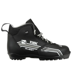 Ботинки лыжные TREK Quest 4 NNN, цвет чёрный, лого серый, размер 44 в Донецке