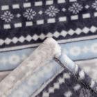 Плед "Орнамент" 180*200 см, велсофт,100% п/э, 280гр/м - фото 799958480