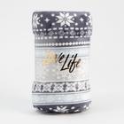 Плед "Орнамент" 180*200 см, велсофт,100% п/э, 280гр/м - фото 799958481