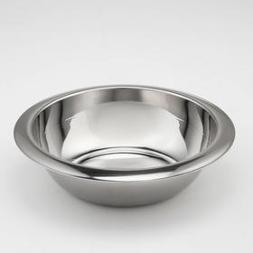 Миска, 1,6 л, d=24 см, 201 марка стали, толщина 2 мм, внутренний диаметр 20 см