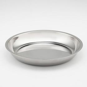 Тарелка, d=24 см, 201 марка стали, толщина 2 мм, внутренний диаметр 22 см