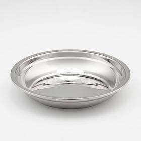Тарелка, d=22 см, 201 марка стали, толщина 2 мм, внутренний диаметр 20 см