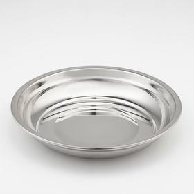 Тарелка, d=24 см, 201 марка стали, толщина 2 мм, внутренний диаметр 22 см