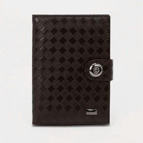 Cover d / auto + passport, 9.5 * 1 * 14, on magnet, brown