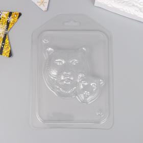 Пластиковая форма "Тигрица с тигрёнком" 7,4х7,2 см