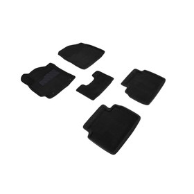 Коврики 3D для HYUNDAI ELANTRA VI, черные , комплект 7327401