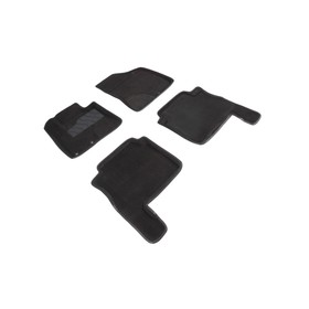 Коврики 3D для Hyundai Santa Fe II, рест, 2010-2012, комплект 7327405