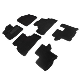 Коврики 3D для KIA Sorento Prime, 2015-2020, черные , комплект 7327426