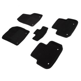 Коврики 3D для Land Rover Discovery Sport, 2014-2019, черные , комплект 7327440