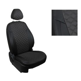 Авточехлы для Skoda Rapid, 2014-н.в Ромб , алькантара, набор 7327519