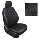 Авточехлы для Citroen C4 sedan, 2013-н.в, Ромб , экокожа, набор 7327586 - фото 104406