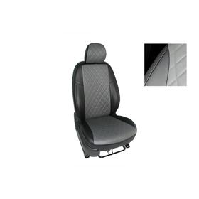 Авточехлы для Mazda CX5 II, 2017-н.в, Ромб, серый , экокожа, набор 7327699
