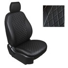 Авточехлы для Mitsubishi Lancer IX, SD, 2000-2010, Ромб , экокожа, набор 7327707 - фото 104506