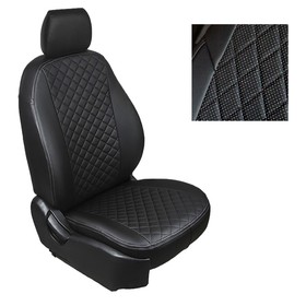 Авточехлы для Mitsubishi Outlander III, 2012-2019, Ромб , экокожа, набор 7327710