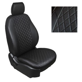Авточехлы для Mitsubishi Outlander III rest, 2019-н.в, Ромб , экокожа, набор 7327713