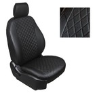 Авточехлы для Toyota Hilux VIII, 2015-н.в, Ромб , экокожа, набор 7327803 - фото 104586