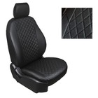 Авточехлы для Volkswagen Polo VI, (40/60), с з/п 2020-н.в, Ромб , экокожа, набор 7327827 - фото 104607