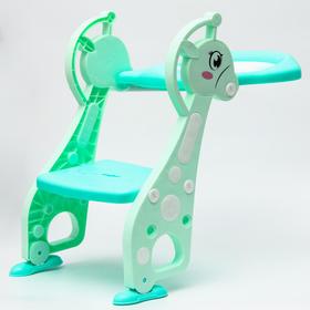 Детское сиденье на унитаз «Лошадка», цвет зеленый