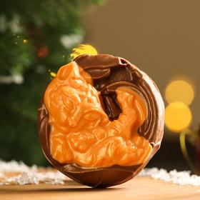 Шоколад фигурный «Тигренок в колыбели», желтый, 60 г