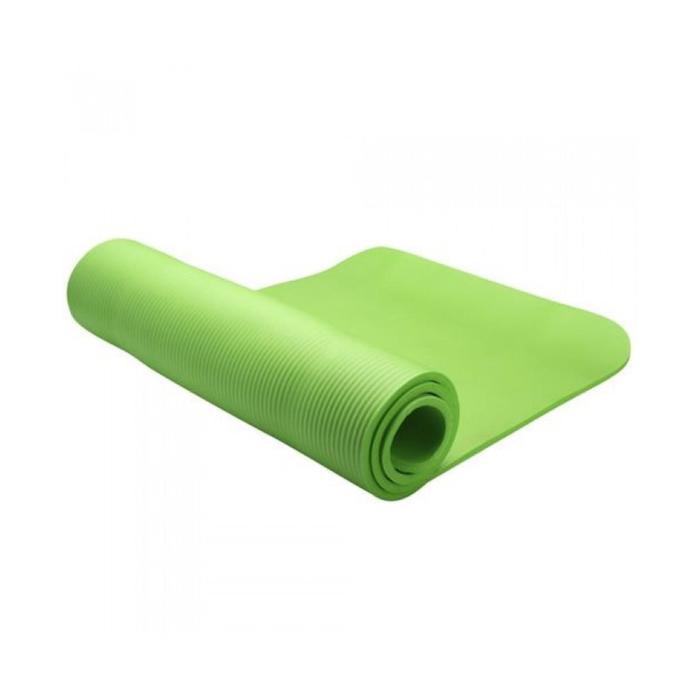 Коврик для тренировок NBR MAT, размер 180х60х1,2 см, цвет зелёный - фото 3897322