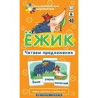 Набор карточек. Ежик. Читаем предложения. Штец А. А. - фото 802972933
