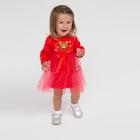 Платье для девочки, цвет красный, рост 74 см - фото 107010448