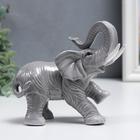 Сувенир керамика "Серый слон - хобот вверх" 12 см - фото 3082532