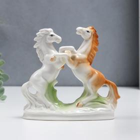 Сувенир керамика "Соперничество - дикие кони" 15 см - фото 9132460