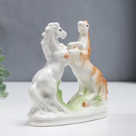 Сувенир керамика "Соперничество - дикие кони" 15 см - фото 9132462