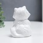 Сувенир керамика Кот толстячок с сердечком" стразы 10 см - фото 9132467