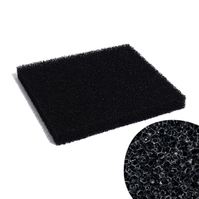 Губка прямоугольная запасная для фильтра, 50 см*50 см, цв.черная, толщина 10 см