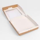 Контейнер на вынос, с окном, крафт, 20 х 20 х 4 см 7121779