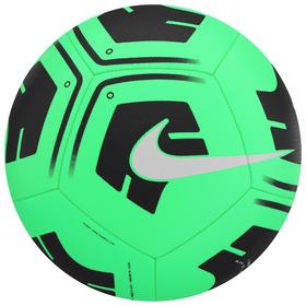 Мяч футбольный NIKE Park Ball, размер 4, 12 панелей, ТПУ, машинная сшивка, цвет зелёный/чёрный