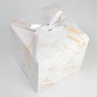 Коробка складная «Мрамор», 18 × 18 × 18 см - фото 799978528