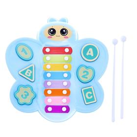 Музыкальная игрушка металлофон «Бабочка», с сортером, цвета МИКС в Донецке