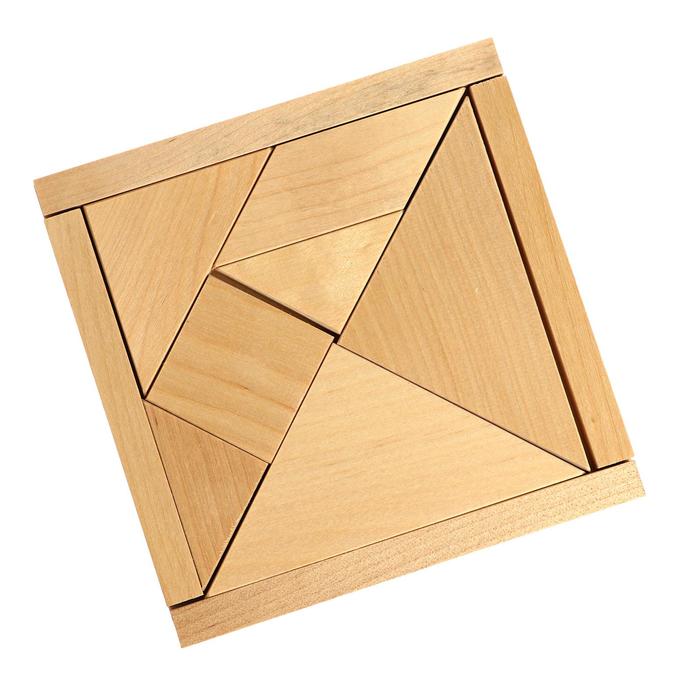 Головолока «Танграм» 8 элементов, размеры: 12 × 1 × 12 см