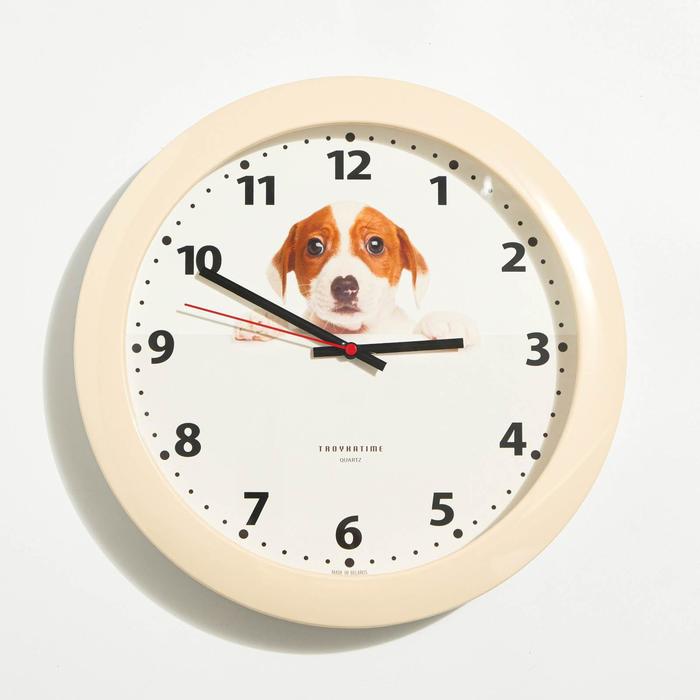 Часы настенные "Милый пёс", d=30.5 см - фото 3119399