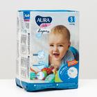 Подгузники одноразовые для детей Aura Baby 3/M 4-9 кг small-pack 14шт - фото 107154212