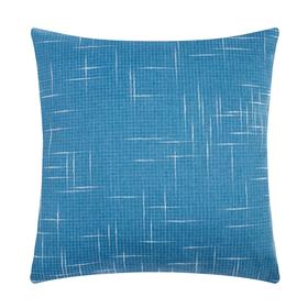 Чехол на подушку Этель "Классика", цв.синий, 43*43 см, 100% п/э