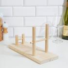 Полка подставка под бутылку, цвет натуральный - фото 9682872