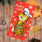 Полотенце Доляна «Новый год: Happy cooking» 35х60 см,100% хлопок 160 г/м2 Полотенце Доляна «Новый год: Happy cooking» 35х60 см,100% хлопок 160 г/м2