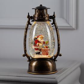 Светодиодная фигура «Дед Мороз с подарками» 14 × 23.5 × 11 см, пластик, батарейки ААх3 (не в комплекте), USB, свечение тёплое белое
