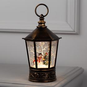 Фигура световая фонарь "Снеговик", 22х14х14 см, от бат. АА*3 (не в компл.), Т/БЕЛЫЙ