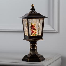 Фигура световая фонарь "Дед мороз с подарками", 30х13 см, от бат. АА*3 (не в компл.),Т/БЕЛЫЙ   69151