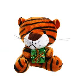 Мягкая игрушка «Тигр с подарком», 8 см, на подвесе, цвета МИКС в Донецке