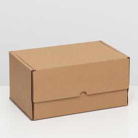 Коробка самосборная "Почтовая", бурая, 30 х 20 х 15 см,