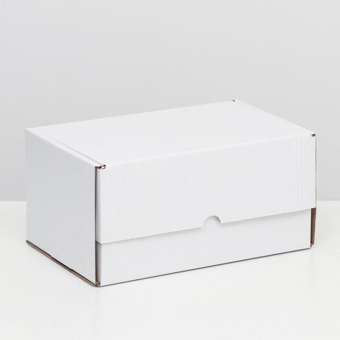 Коробка самосборная "Почтовая", белая, 30 х 20 х 15 см,